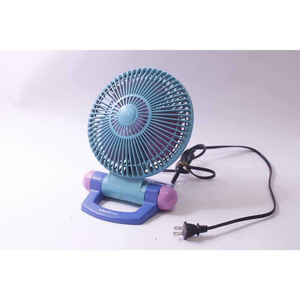 1990s Era, Turquoise, Small, Holmes Air, Personal Fan, Table Fan, Bedroom,